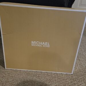 Michael Kors NWT BLACK SUEDE BOOTS IN Gold Gift Box